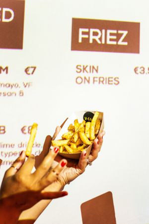 Someone say skin on hand cut fries?  at V-Face in Dublin