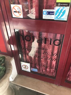 Pic of their hours - call if nobody there yet at Sabores da India in Alcobaca