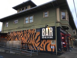 Outside at Hungry Tiger in Portland