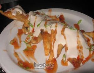 The famous vegan butternut squash wontons! at Hungry Tiger in Portland