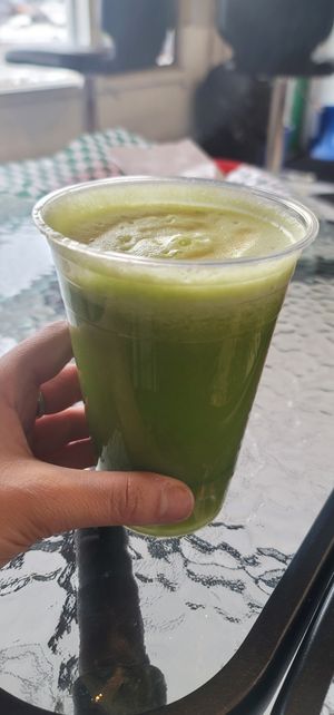 Green Room Fresh Juice at Angry Vegan in Penticton