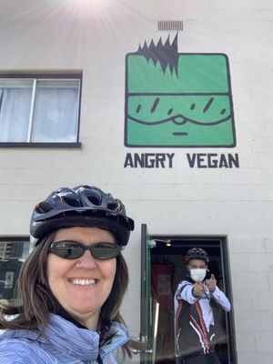 Love it here!! at Angry Vegan in Penticton