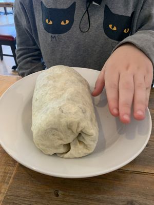 Giant wraps!  at Angry Vegan in Penticton