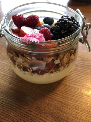 Grenola with soy yogurt  at Zenith in Lisbon