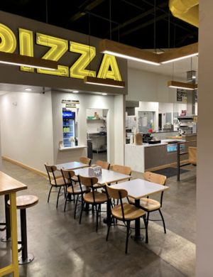 Inside at Azzip Pizza in Bloomington