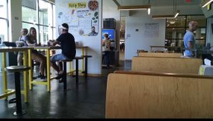 Chill vibe  at Azzip Pizza in Bloomington