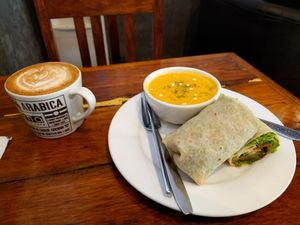 Soya milk chai latte 😍 at Joma Bakery Cafe - Hua Xieng in Luang Prabang