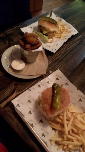 Burgers and crispy shrooms at Beer and Bird in St Ives