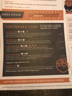  Veggie and vegan mains  at Beer and Bird in St Ives
