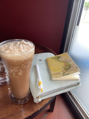 Mocha frappe iced with soya   at Joma Bakery Cafe - That Luang in Vientiane