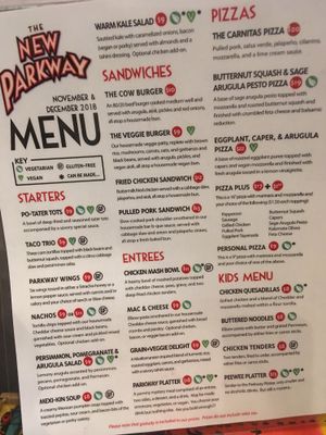 Lots of vegan options  at The New Parkway in Oakland