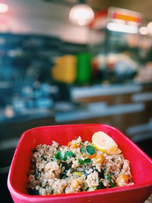 Veggie grain and rice at The New Parkway in Oakland