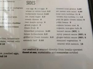 As of 6-12-16, they serve fish and shrimp. at Rebar Modern Food in Victoria