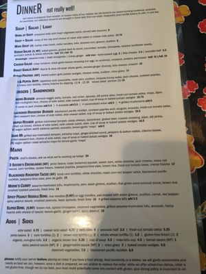 Menu at Rebar Modern Food in Victoria