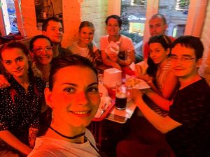 The best place to meet with friends! at Complex Burger in Moscow