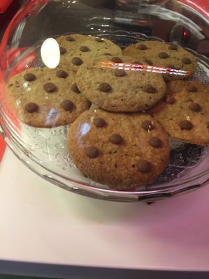 Giant cookies at Complex Burger in Moscow