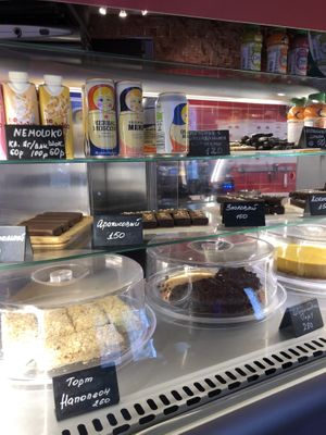 Deserts, non-dairy milk at Complex Burger in Moscow