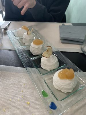 Pera in tre consistenze (menù degustazione)  at Alice e Viola in Collegno