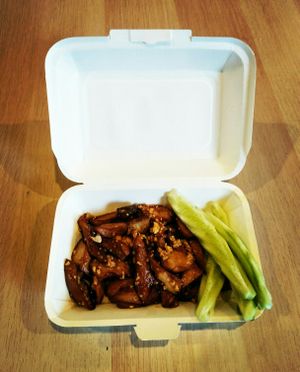 Garlic mushroom  at Bangkok Story in Bangkok