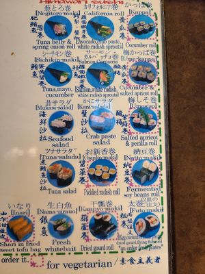 options vg entourées de rose at Himawari Zushi Shintoshin in Tokyo