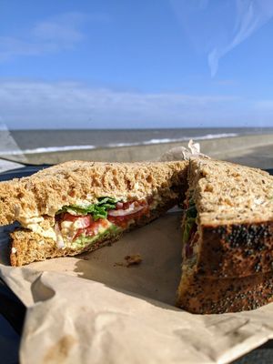 Delicious doorstop sandwich at Cafe Carmel in Bacton
