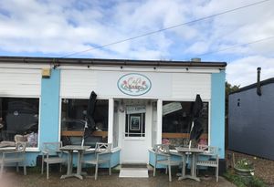 The rain had stopped by the time we left    at Cafe Carmel in Bacton