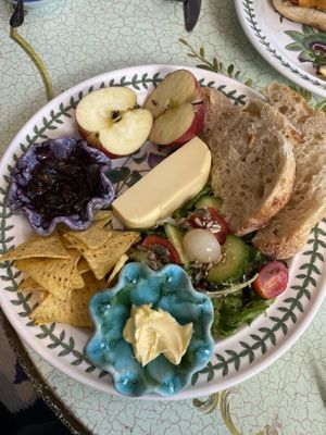 Vegan Ploughman’s - the bread 😍!  at Cafe Carmel in Bacton