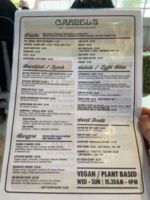   at Cafe Carmel in Bacton