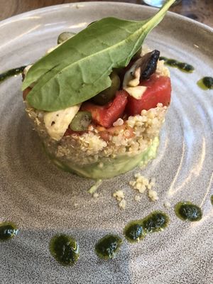 Quinoa and avocado  at Salt in Tirana