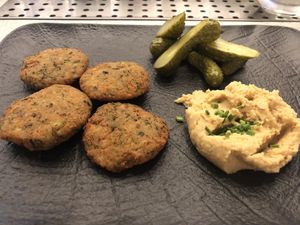Falafel plate 😋 at Salt in Tirana