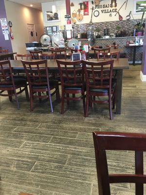 Good sized tables at Pho Saigon Village Noodle House in Vallejo