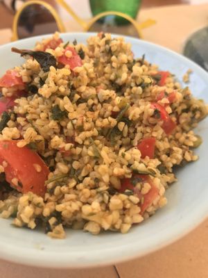 tabbouleh at Aubergine Cafe in Corfu