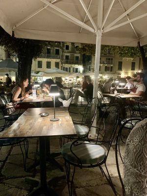 Gemütlich  at Aubergine Cafe in Corfu