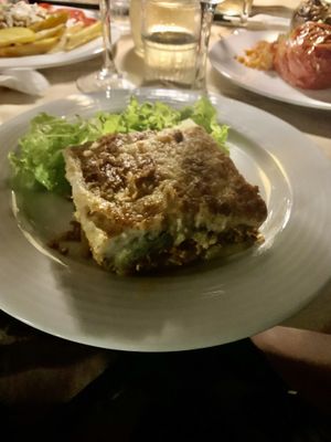 moussaka Vegan  at Aubergine Cafe in Corfu