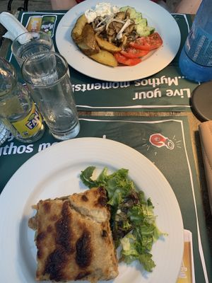   at Aubergine Cafe in Corfu