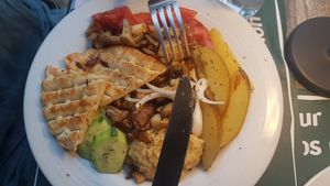  at Aubergine Cafe in Corfu