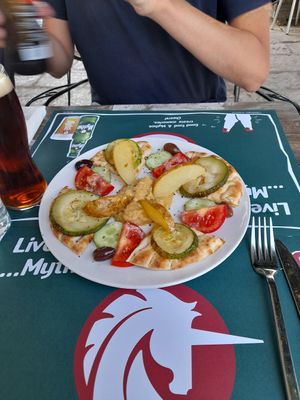 greek varieties (large) at Aubergine Cafe in Corfu