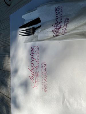   at Aubergine Cafe in Corfu