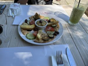Perfect snack   at Aubergine Cafe in Corfu