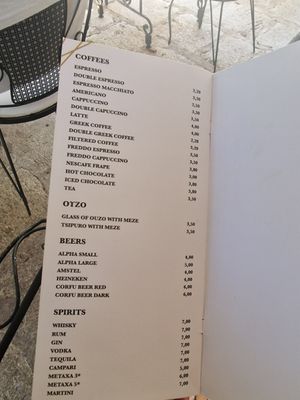  at Aubergine Cafe in Corfu