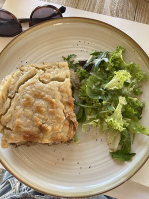 Mousaka  at Aubergine Cafe in Corfu