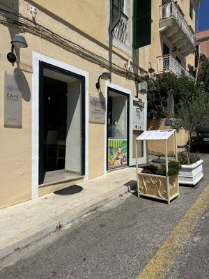   at Aubergine Cafe in Corfu