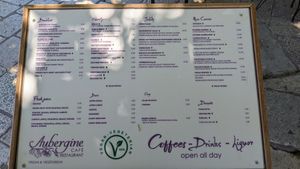  at Aubergine Cafe in Corfu