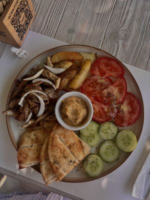   at Aubergine Cafe in Corfu