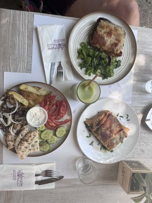   at Aubergine Cafe in Corfu