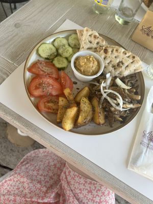   at Aubergine Cafe in Corfu