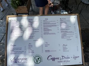   at Aubergine Cafe in Corfu