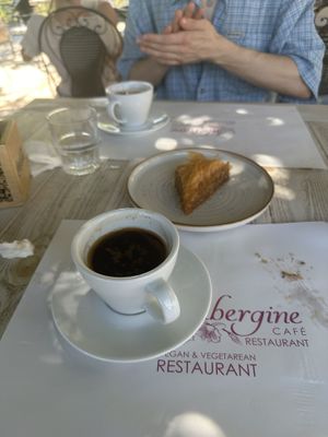   at Aubergine Cafe in Corfu