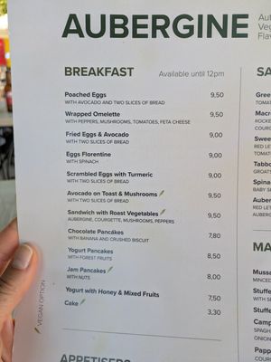  at Aubergine Cafe in Corfu