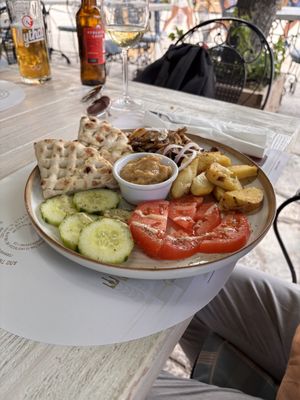   at Aubergine Cafe in Corfu